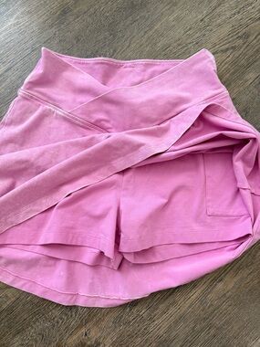 PINK Victoria's Secret Light Pink Layered Skort Shorts